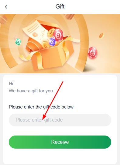 Enter your gift code